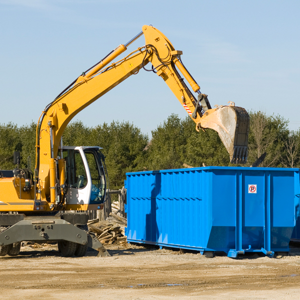 what size residential dumpster rentals are available in County Center Virginia